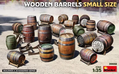 1/35 Miniart Wooden Barrels Small Size