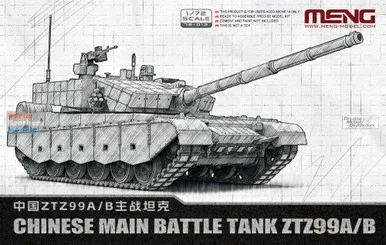 MNG72013 1:72 Meng Chinese Main Battle Tank ZTZ99A/B