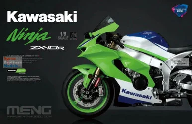 MNGMT007S 1:9 Meng Kawasaki Ninja ZX-10R Motorcycle [Pre-Colored Edition]