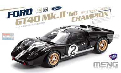 MNGRS003 1:12 Meng Ford GT40 Mk.II '66 Champion [Pre-Colored Edition]