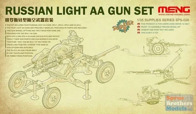 MNGSPS026 1:35 Meng Russian Light AA Gun Set