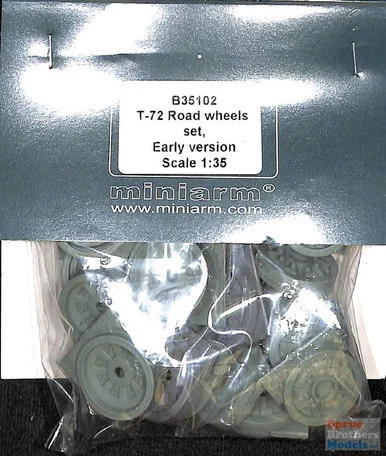 MNRB35102 1:35 Miniarm T-72 Road Wheel Set Early Version