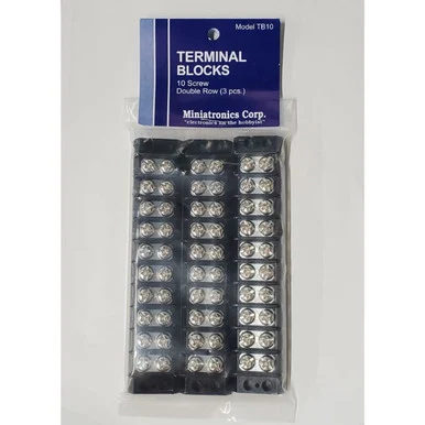 Miniatronics TB10 10-Position Terminal Block (3 Pieces)