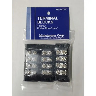 Miniatronics TB4 4-Position Terminal Block (3 Pieces)