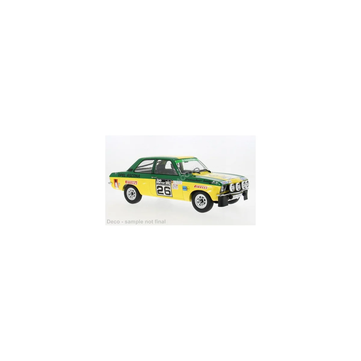 Opel ascona a 26 röhrl/berger rallye rac 1973 Die cast - MODEL CAR GROUP