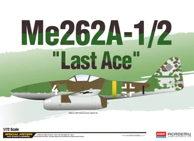 Academy Models 12542 Me262A-1/2 Last Ace 1/72 Scale Model Kit
