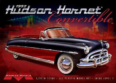 Moebius '52 Hudson Hornet Conv 1:25