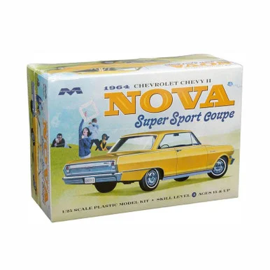 1/25 Moebius 1964 Chevy Nova Super Sport Coupe Plastic Model Kit