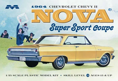 Moebius Models 2320 1964 Chevy Nova Super Sport 1/25 Scale Model Kit