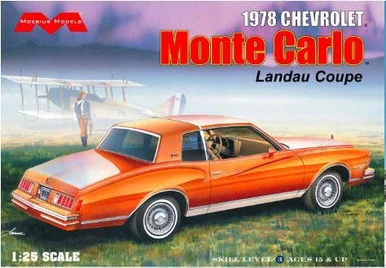 1/25 Moebius 1978 Chevy Monte Carlo Plastic Model Kit