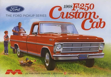 Moebius Models 2564 1968 Ford F-250 Custom Cab Pickup 1/25 Scale Model kit