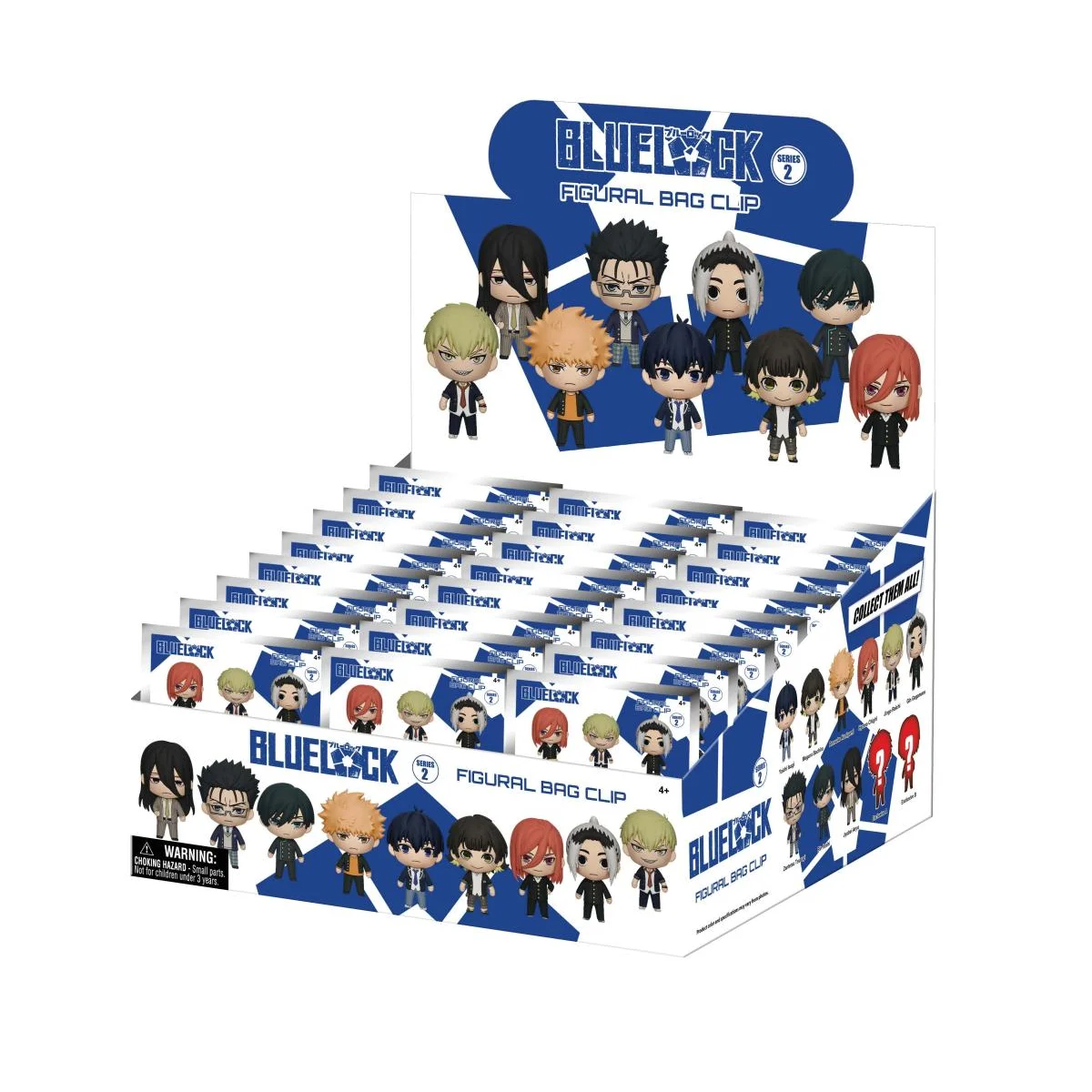 BLUE LOCK - Series 2 - 3D Foam Bag Clip (Display 24 Pcs)