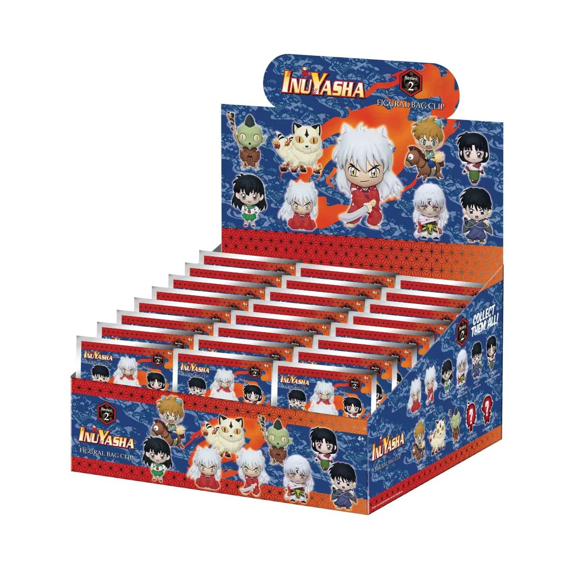 INUYASHA (25TH ANNIV.) - Series 2 - 3D Foam Bag Clip (Display 24 Pcs)