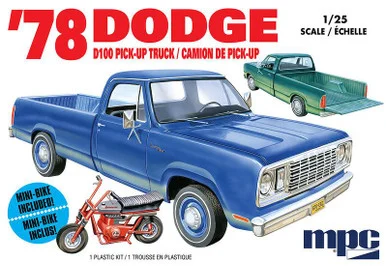 1/25 MPC 1978 Dodge D100 Custom Pickup (2T) Plastic Model Kit