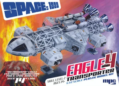 1/72 MPC 14 Space 1999 Eagle 4 w/ Lab Pod & Booster