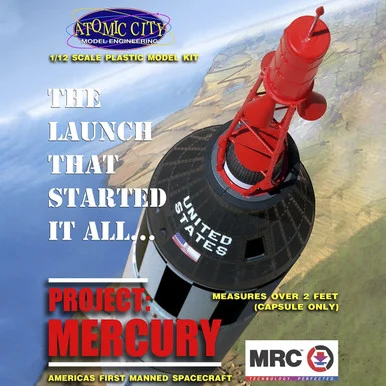 1/12 MRC Project Mercury Capsule Model Kit