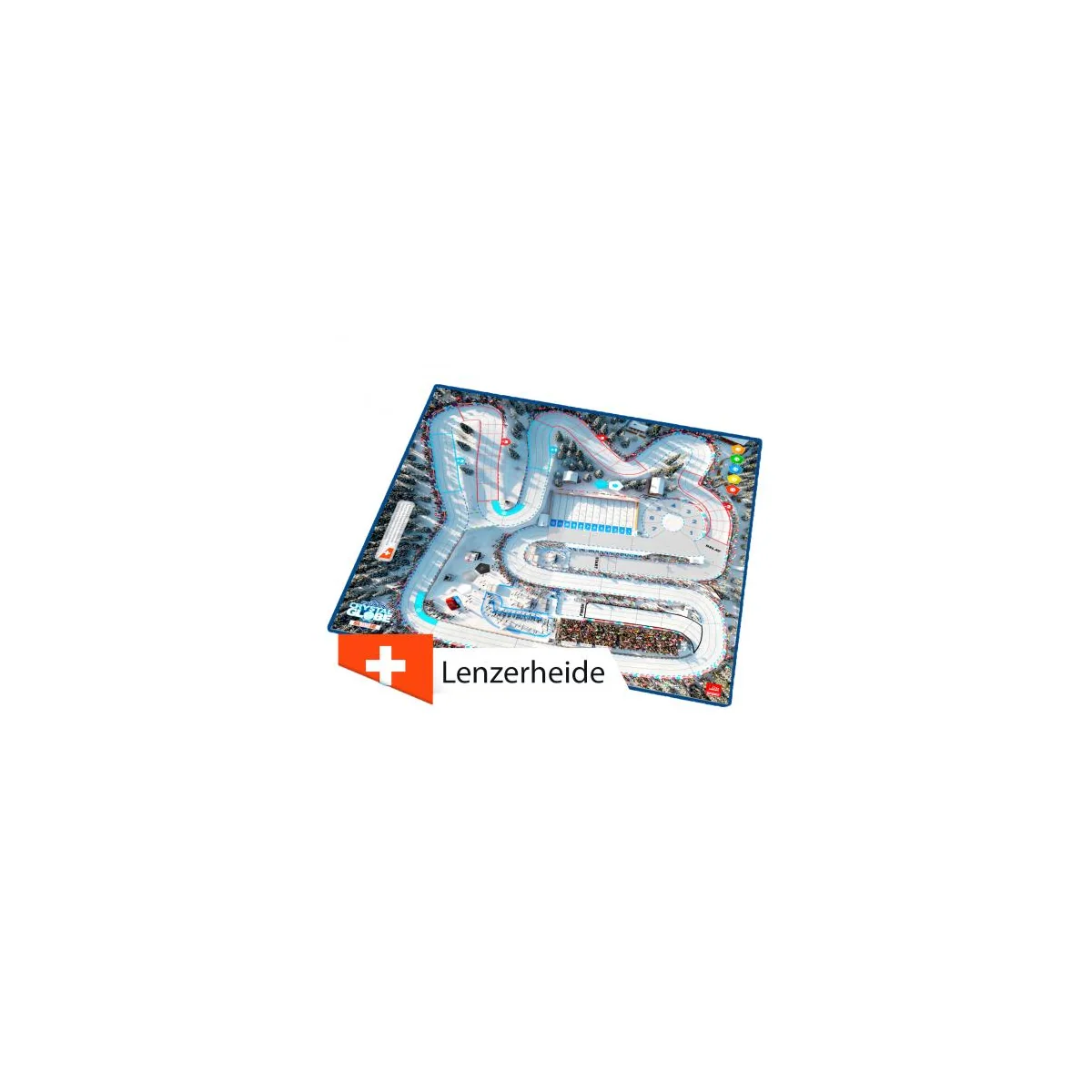 BIATHLON CRYSTAL GLOBE Double-track 3D Lenzerheide CH Board game