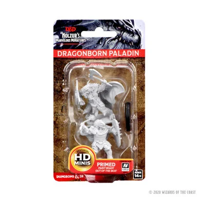 Wizkids 73200 Dungeons & Dragons Nolzur`s Marvelous Unpainted Miniatures: Dragonborn Male Paladin