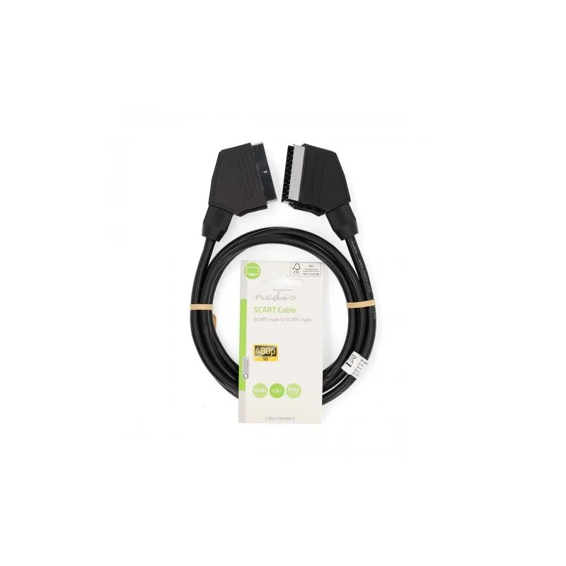 Male-male SCART cable - 1.5m black -