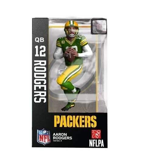 NFL Series 3 Green Bay Packers Aaron Rodgers Action Figure (Regular) - Imports Dragon