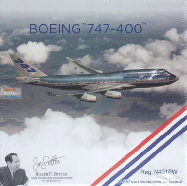 NGM04009 1:400 NG Model Ultimate Boeing Company B747-400 Reg #N401PW (pre-painted/pre-built)