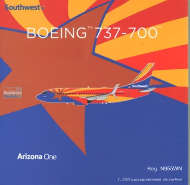 NGM05029 1:200 NG Model Southwest Airlines B737-700 Reg #N955WN Arizona One (pre-painted/pre-built)