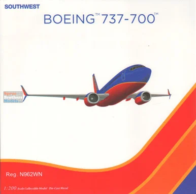 NGM05037 1:200 NG Model Southwest Airlines B737-700(S) Reg #N962WN Canyon Blue Livery (pre-painted/pre-built)