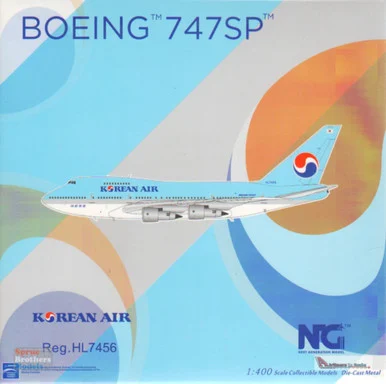 NGM07016 1:400 NG Model Korean Air B747SP Reg #HL7456 (pre-painted/pre-built)