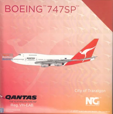 NGM07033 1:400 NG Model Qantas B747SP Reg #VH-EAB City of Traralgon (pre-painted/pre-built)