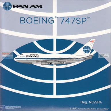 NGM07040 1:400 NG Model Pan Am B747SP Reg #N529PA 'Clipper America' (pre-painted/pre-built)
