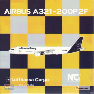 NGM13038 1:400 NG Model Lufthansa Cargo Airbus A321-200P2F Reg #D-AEUC (pre-painted/pre-built)