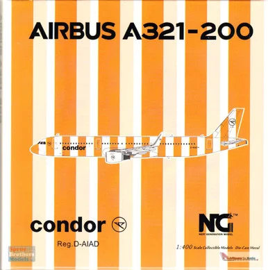 NGM13040 1:400 NG Model Condor Airbus A321-200 Reg #D-AIAD 2022 New Colors (pre-painted/pre-built)