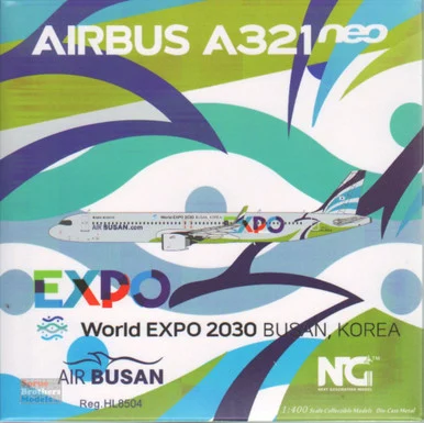 NGM13059 1:400 NG Model Air Busan Airbus A321neo Reg #HL8504 'Busan Expo 2030' (pre-painted/pre-built)