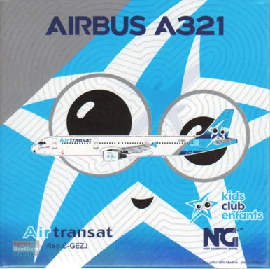 NGM13070 1:400 NG Model Air Transat Airbus A321neo Reg #C-GEZJ 'kids club'(pre-painted/pre-built)