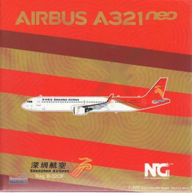 NGM13077 1:400 NG Model Shenzen Airlines Airbus A321neo Reg #B-32CF (pre-painted/pre-built)