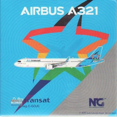 NGM13082 1:400 NG Model Air transat Airbus A321neo Reg #C-GOJC 'Pride' (pre-painted/pre-built)