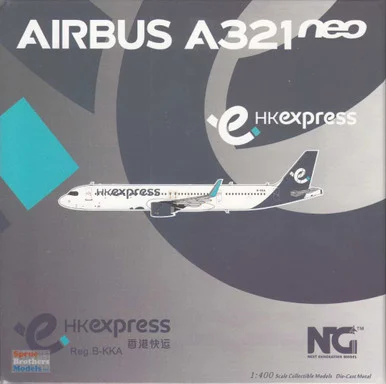 NGM13098 1:400 NG Model Hong Kong Express Airbus A321neo Reg #B-KKA (pre-painted/pre-built)