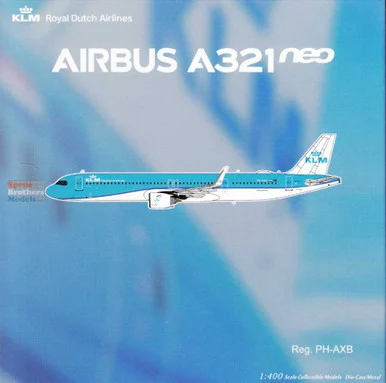 NGM13119 1:400 NG Model KLM Airbus A321neo Reg #PH-AXB 'Braamvlinder' (pre-painted/pre-built)