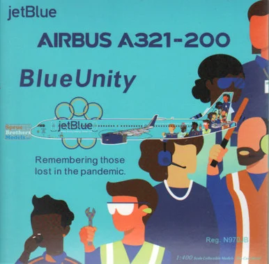 NGM13131 1:400 NG Model jetBlue Airbus A321neo Reg #N970JB BlueUnity (pre-painted/pre-built)