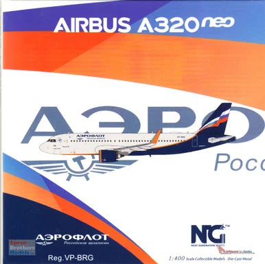 NGM15001 1:400 NG Model Aeroflot Airbus A320neo Reg #VP-BSN (pre-painted/pre-built)