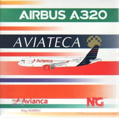 NGM15019 1:400 NG Model Avianca Airbus A320-200 Reg #N398AV Retro Livery (pre-painted/pre-built)