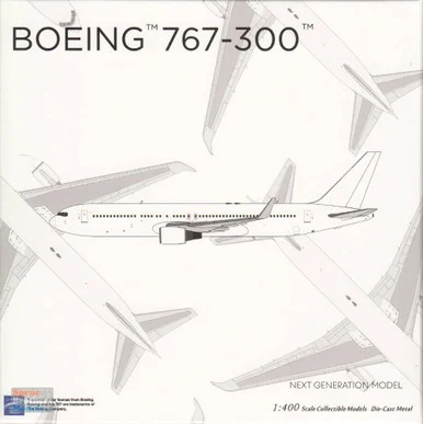NGM17000 1:400 NG Model Blank B767-300ER with CF6 Engines (pre-painted/pre-built)