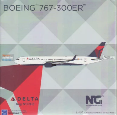 NGM17002 1:400 NG Model Delta Airlines B767-300ER Reg #N173DZ (pre-painted/pre-built)