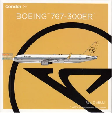 NGM17009 1:400 NG Model Condor B767-300ER Reg #D-ABUM Retro Colors with White Nose (pre-painted/pre-built)