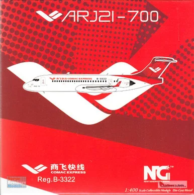 NGM21020 1:400 NG Model COMAC Express ARJ21-700 Reg #B-3322 (pre-painted/pre-built)