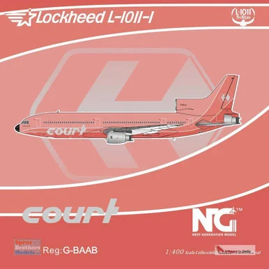 NGM31017 1:400 NG Model Court Line Lockheed L-1011-1 Reg #G-BAAB (pre-painted/pre-built)