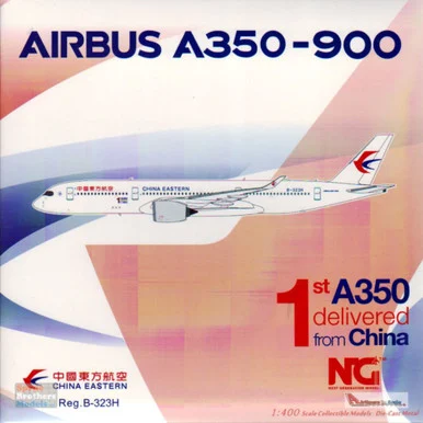 NGM39022 1:400 NG Model China Eastern Airbus A350-900 Reg #B-323H '1st A350 Delivered from China' (pre-painted/pre-built)