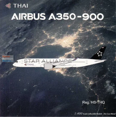 NGM39085 1:400 NG Model Thai Airways Airbus A350-900 Reg #HS-THQ Star Alliance (pre-painted/pre-built)