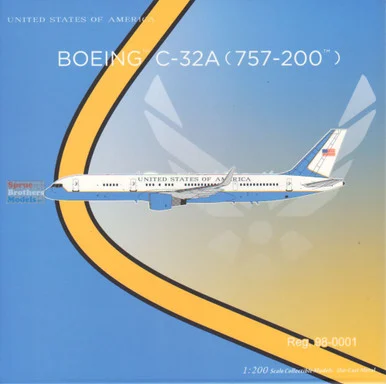 NGM42041 1:200 NG Model USAF C-32A (B757-200) Reg #98-0001 (pre-painted/pre-built)