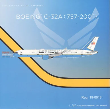 NGM42042 1:200 NG Model USAF C-32A (B757-200) Reg #19-0018 (pre-painted/pre-built)